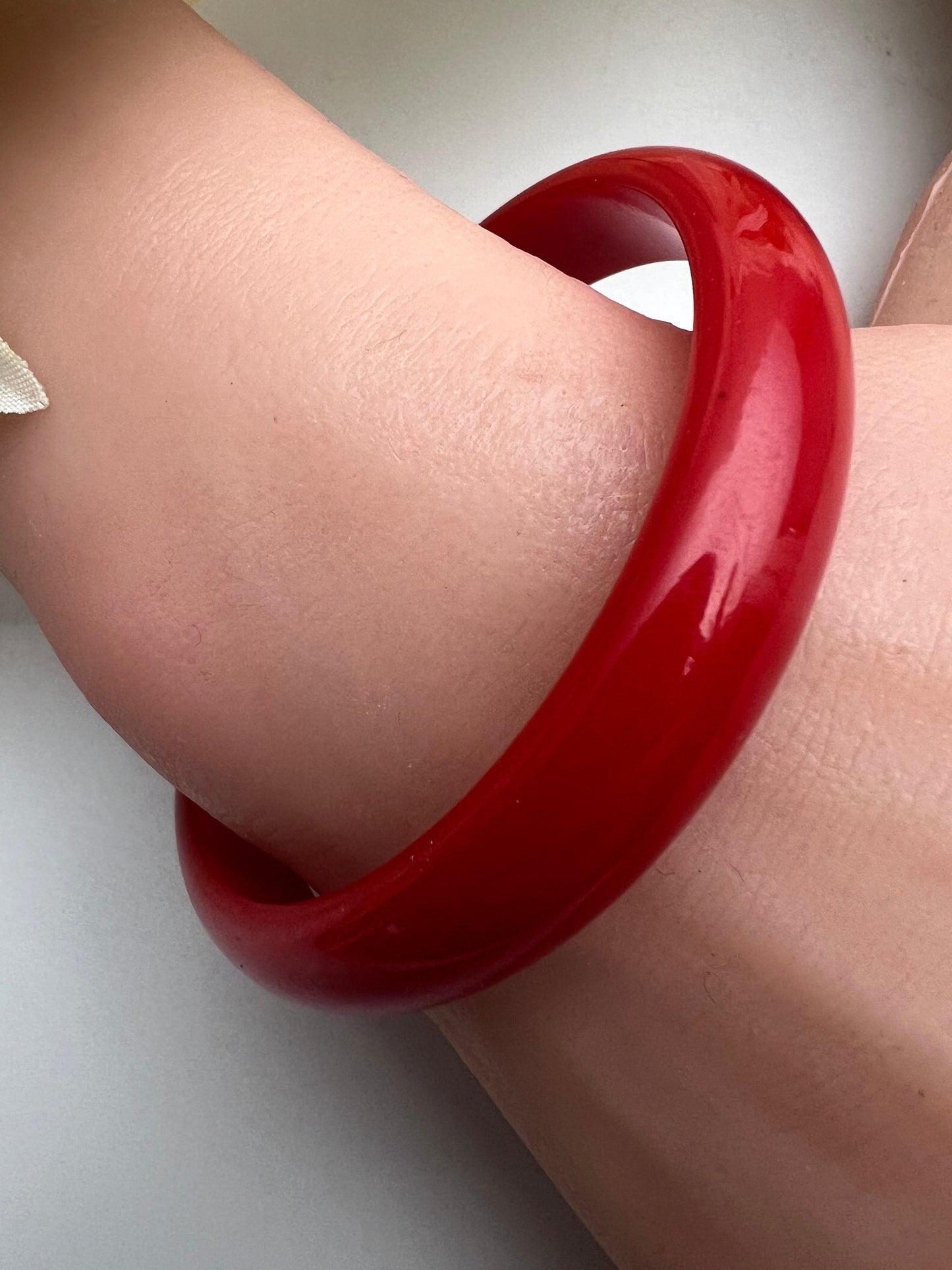 1960s Red Bakelite Bangle