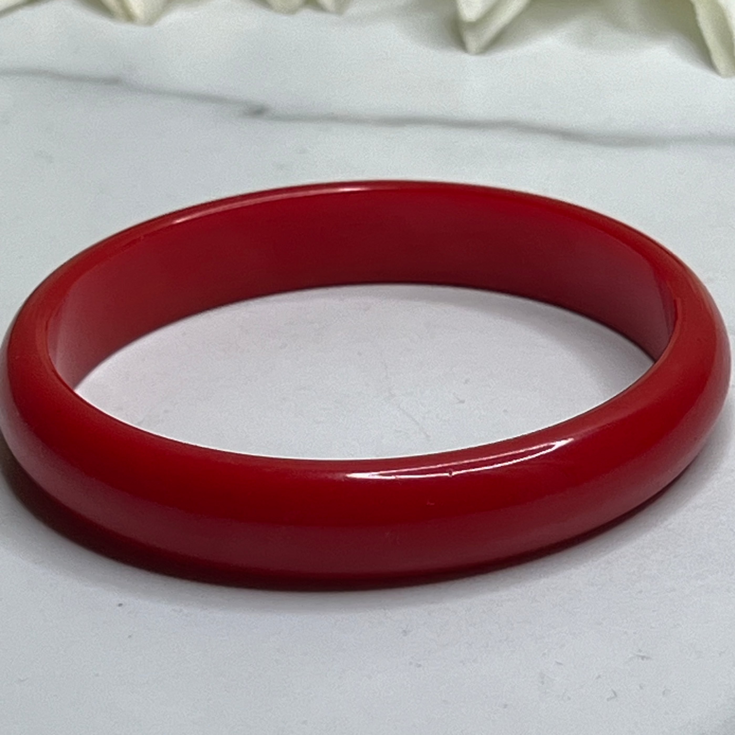 1960s Red Bakelite Bangle