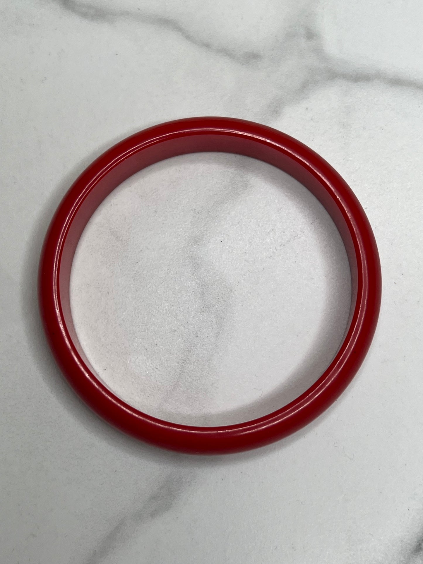 1960s Red Bakelite Bangle
