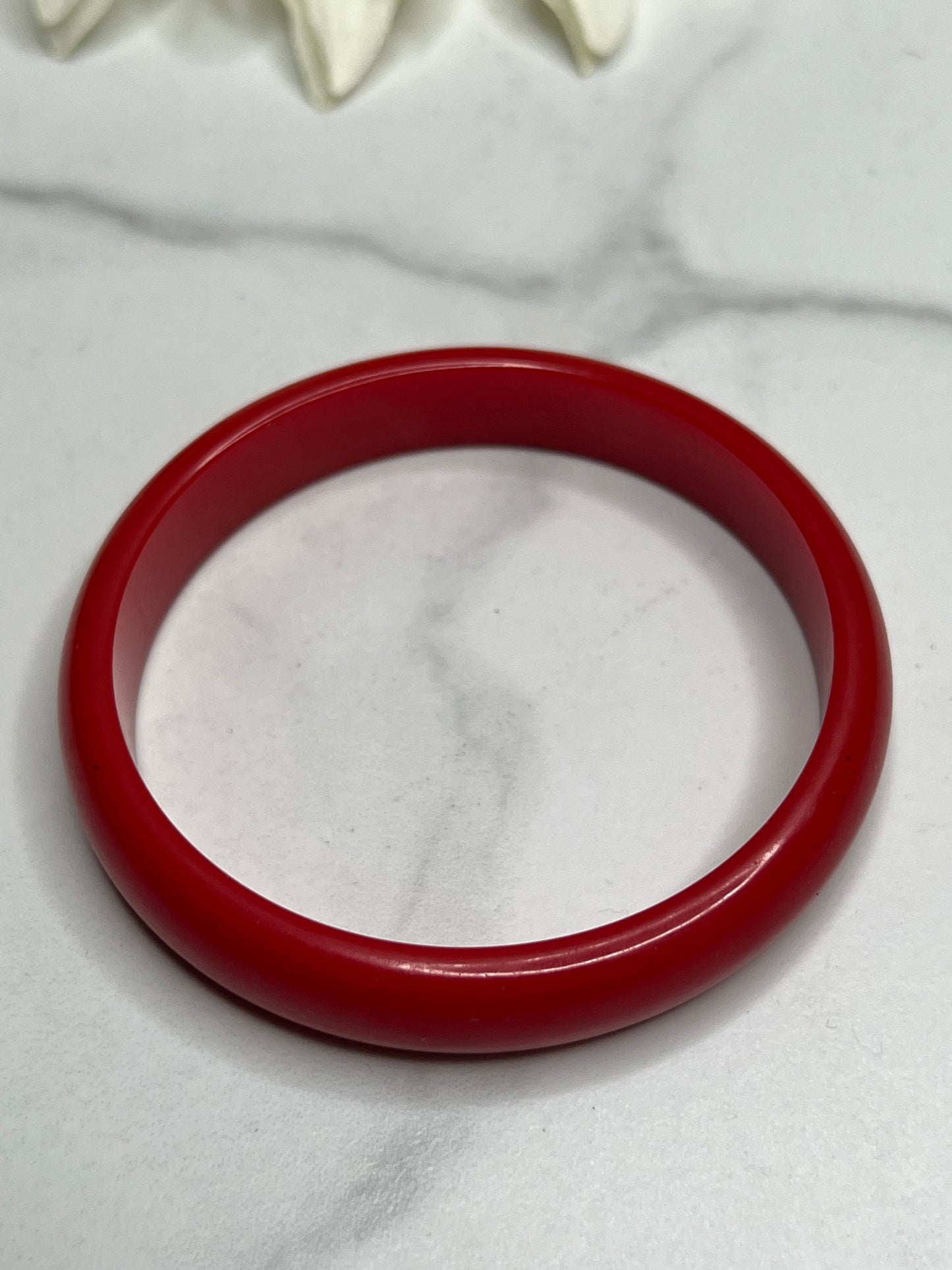 1960s Red Bakelite Bangle