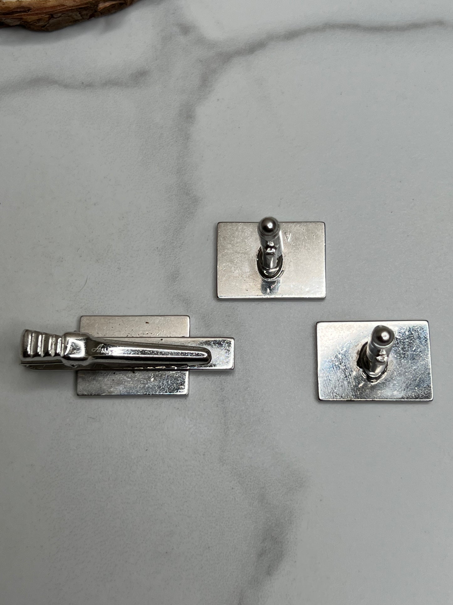 Anson Calendar Cufflinks and Tie Clip November