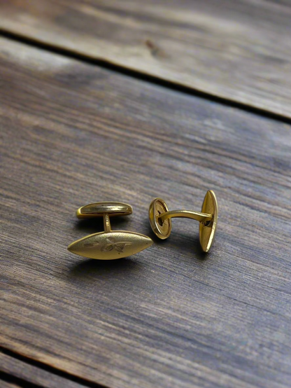 Estate Art Nouveau Gold Cufflinks