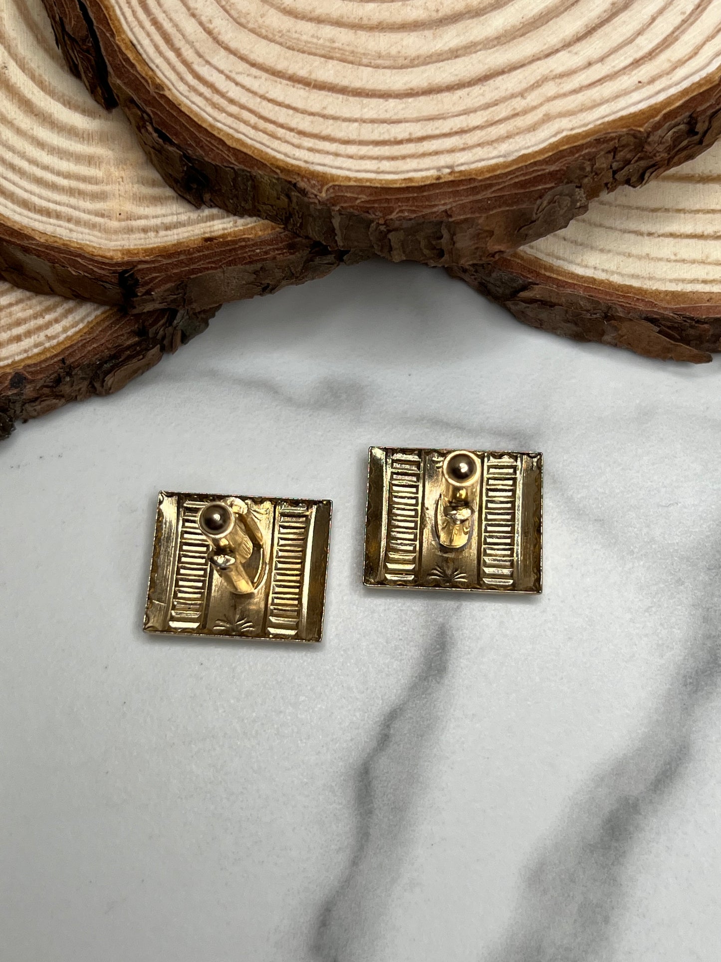 Vintage Gold Art Deco Cufflinks