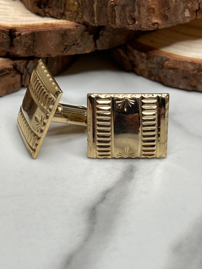 Vintage Gold Art Deco Cufflinks