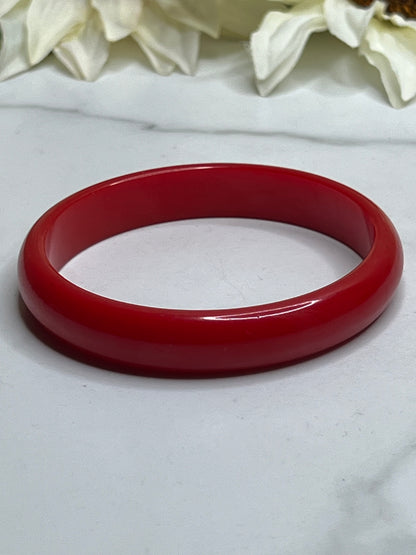 1960s Red Bakelite Bangle